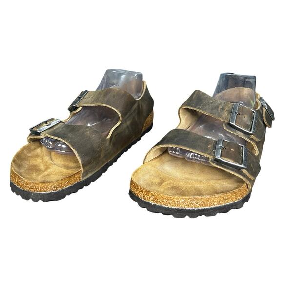 Birkenstock Men’s Milano Faded Khaki Sandals Size US 11 main image 10
